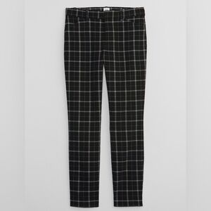 Gap Signature Skinny Ankle Pants Mid-Rise Plaid Size 0